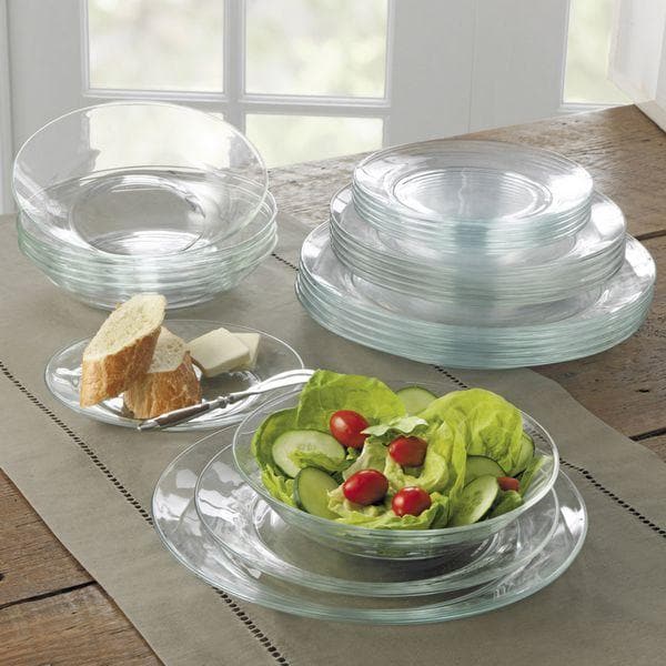 Pack De 6 Assiettes Lys - Transparent - 19Cm