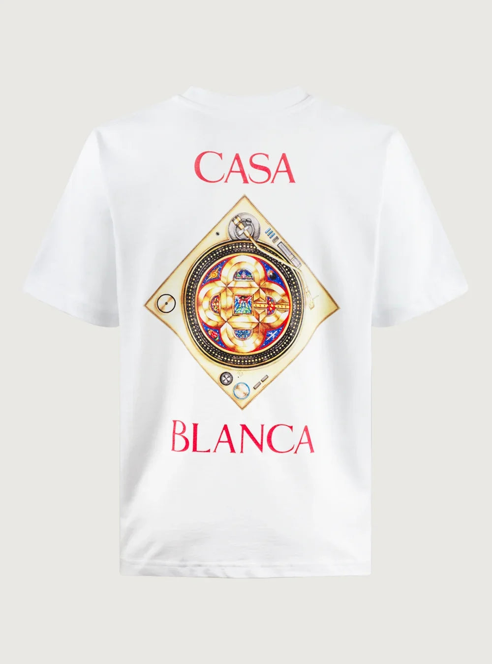 Camiseta Casablanca White Plafond Orné De Musique de manga corta - Bright White