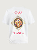 Camiseta Casablanca White Plafond Orné De Musique de manga corta - Bright White
