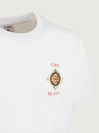 Camiseta Casablanca White Plafond Orné De Musique de manga corta - Bright White