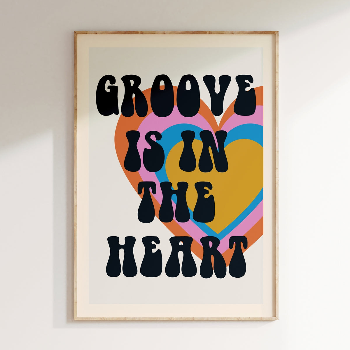 Groovy - Affiche Groove Is In The Heart1 - Blanc - Blanc