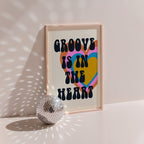 Groovy - Affiche Groove Is In The Heart1 - Blanc - Blanc