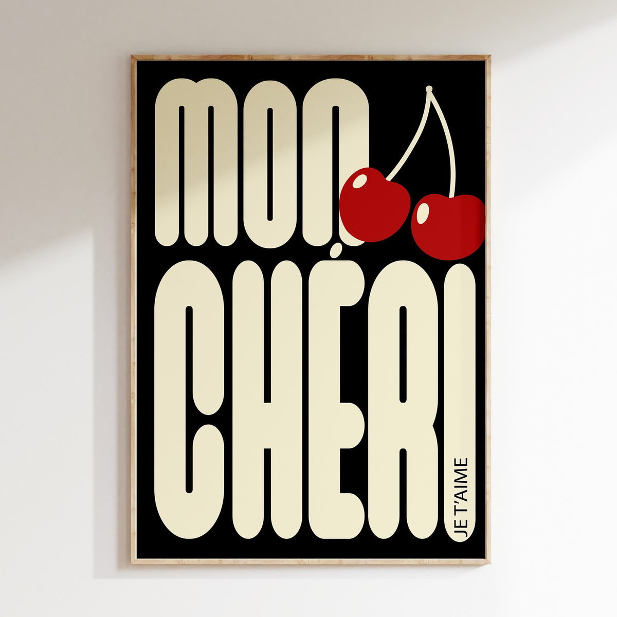 Groovy - Affiche Mon Cheri - Noir