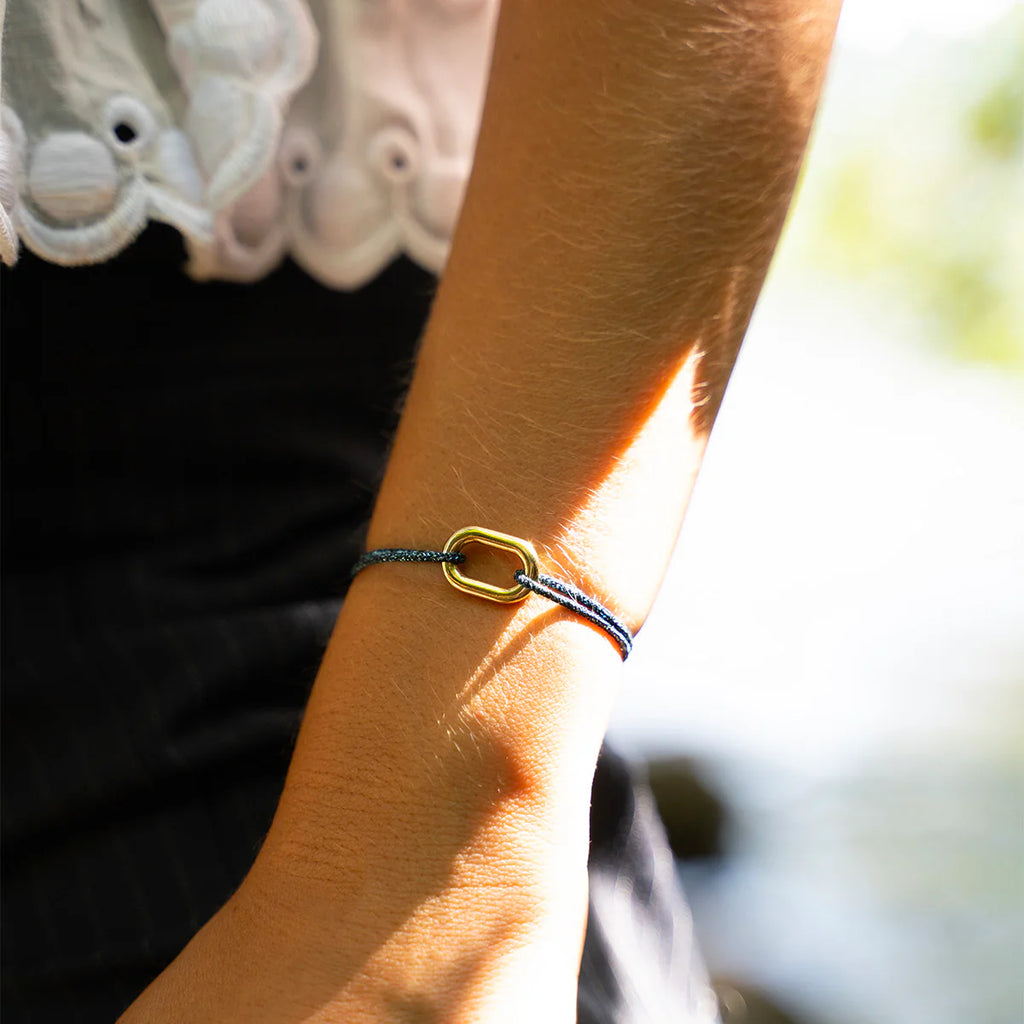 Pulsera Almu - Azul Marino Brillante