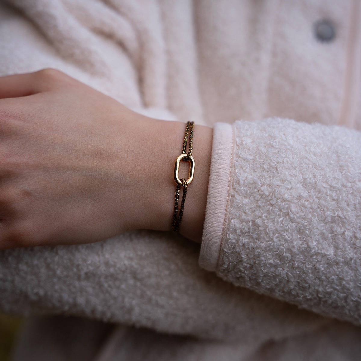Bracelet Manille - Or Noir