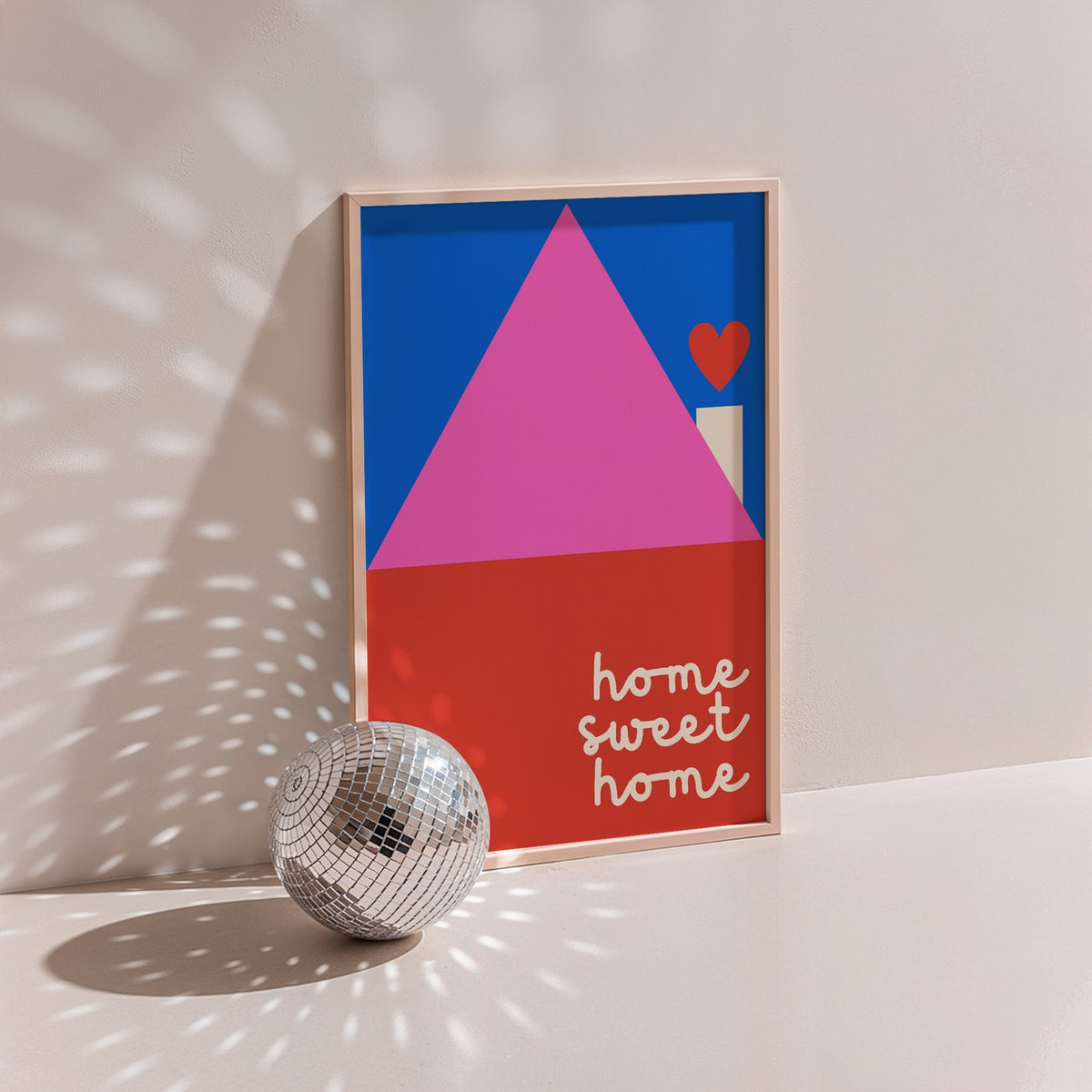 Groovy - Affiche Home Sweet Home - Bleu