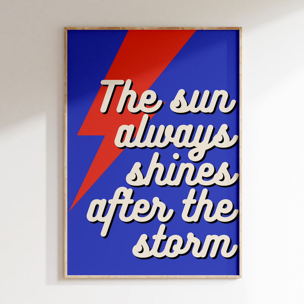 Groovy - Affiche The Sun Always Shines - Bleu
