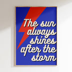 Groovy - Affiche The Sun Always Shines - Bleu