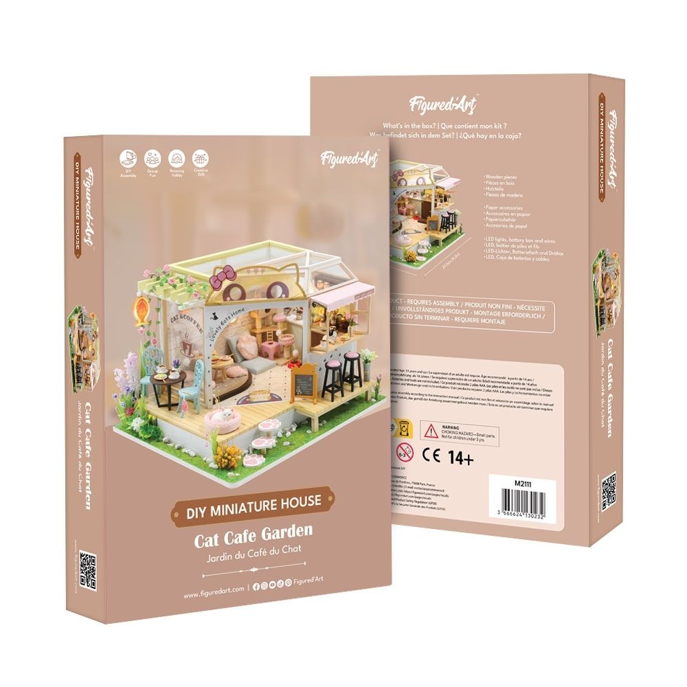 Casa en miniatura - Jardín del Café para Gatos