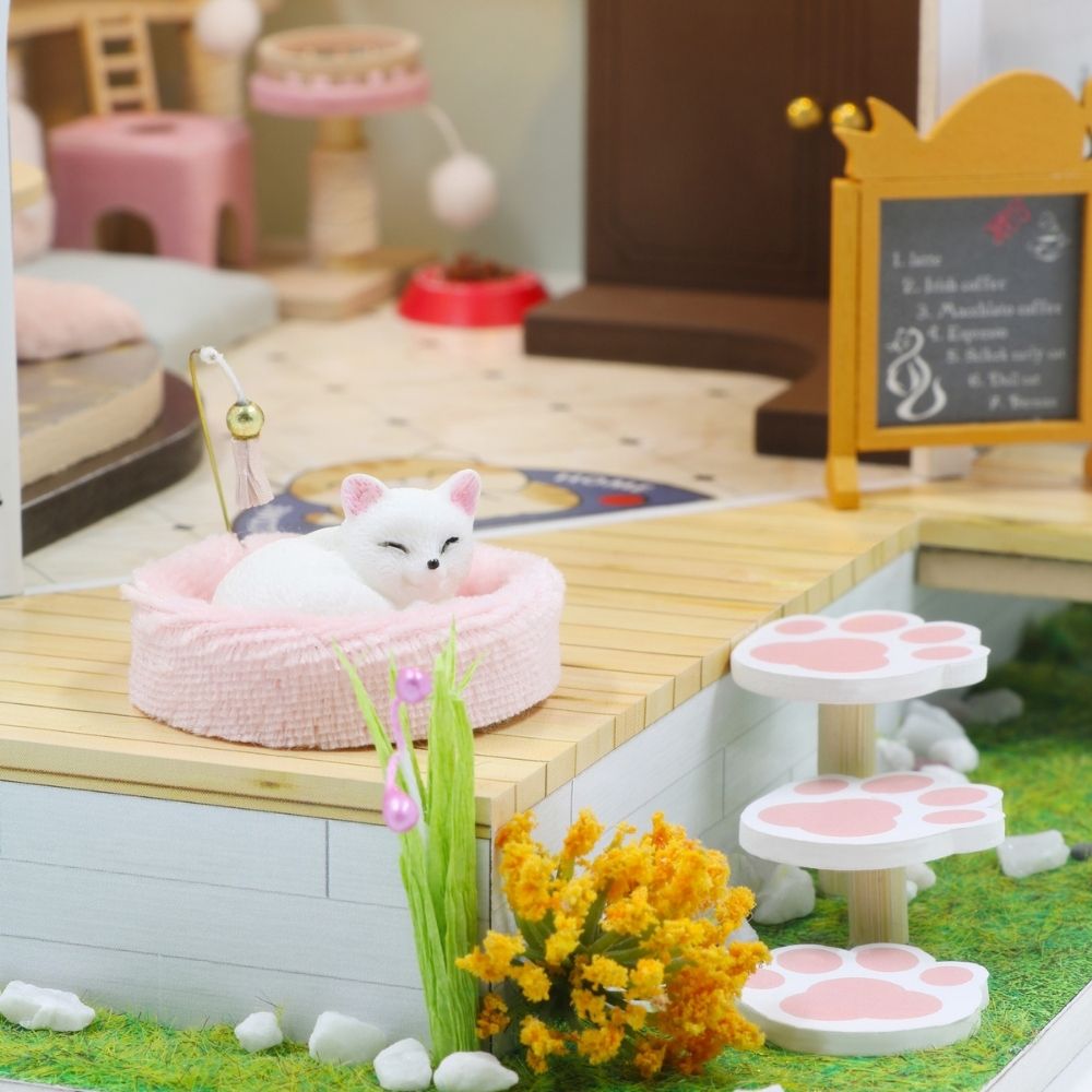 Casa en miniatura - Jardín del Café para Gatos