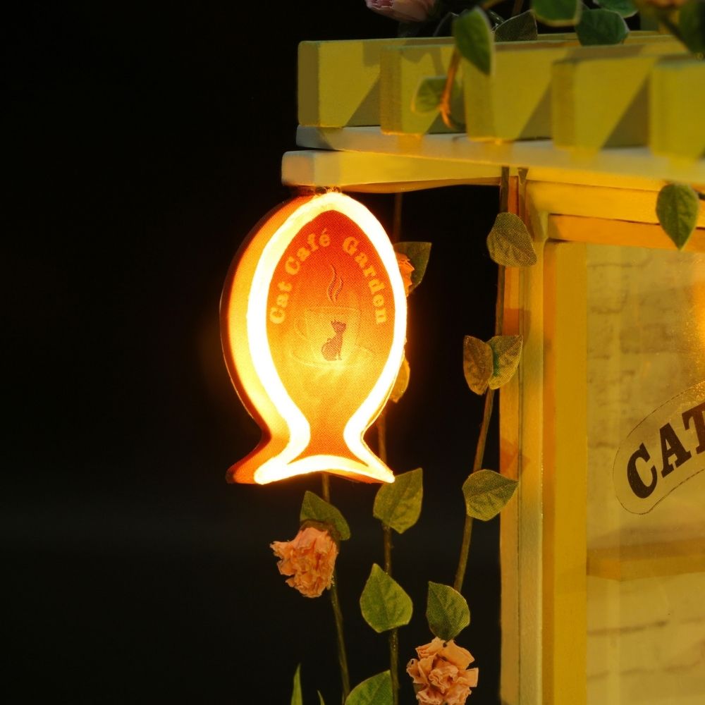 Casa en miniatura - Jardín del Café para Gatos