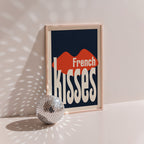 Groovy - Affiche French Kisses - Noir