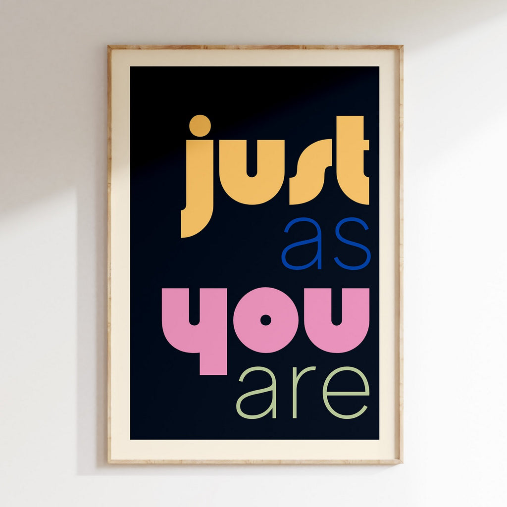 Groovy - Affiche Just As You Are - Noir