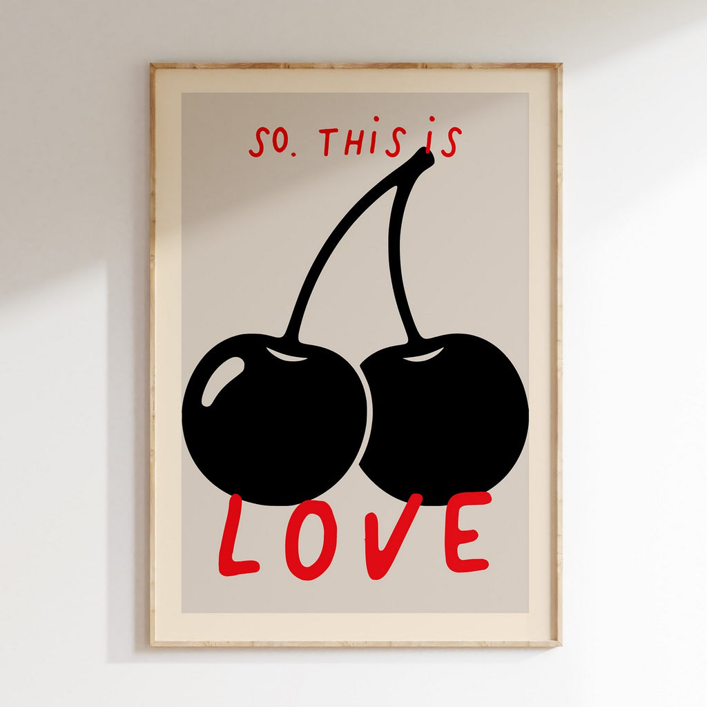Groovy - Affiche So This Is Love - Beige