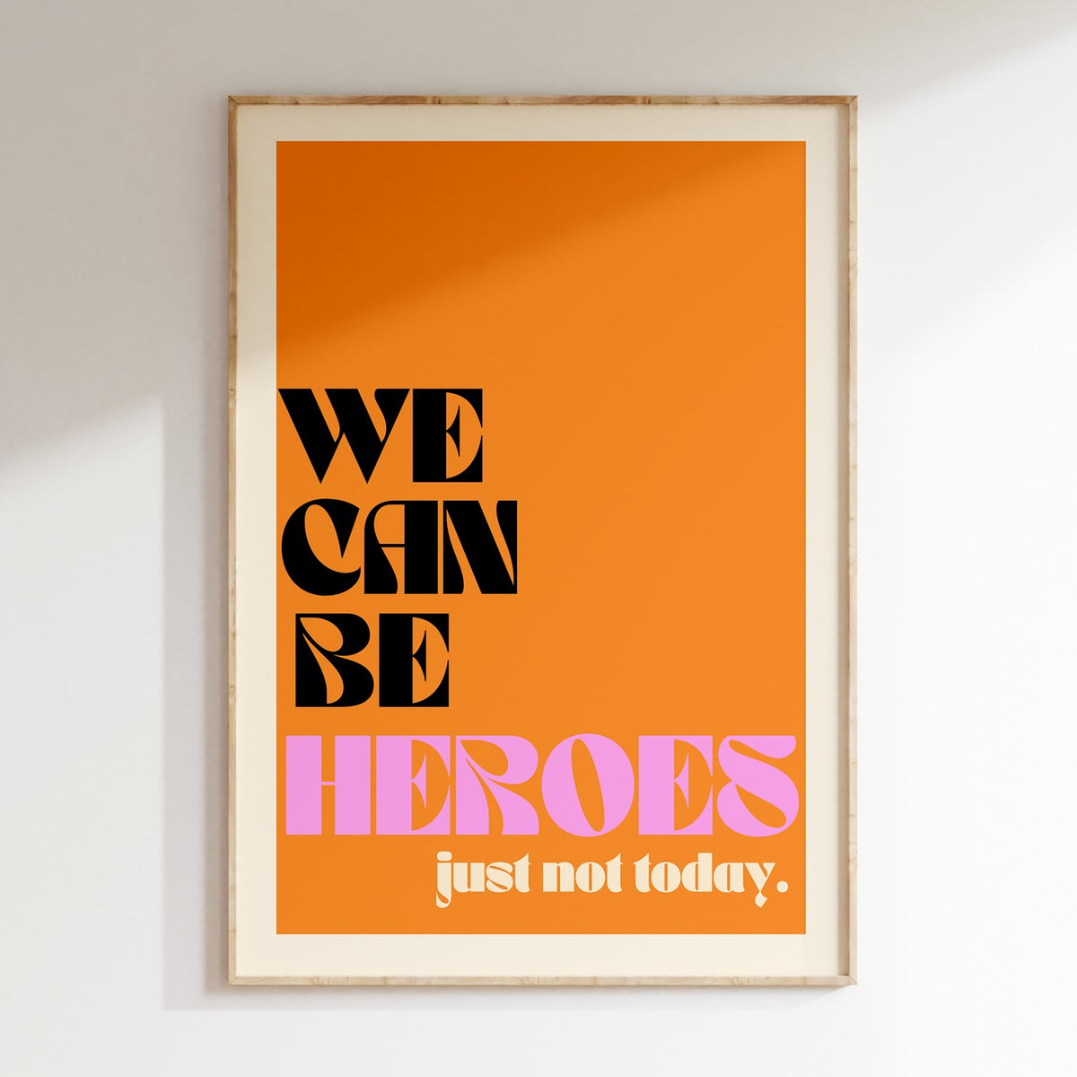 Groovy - Affiche We Can Be Heroes - Orange