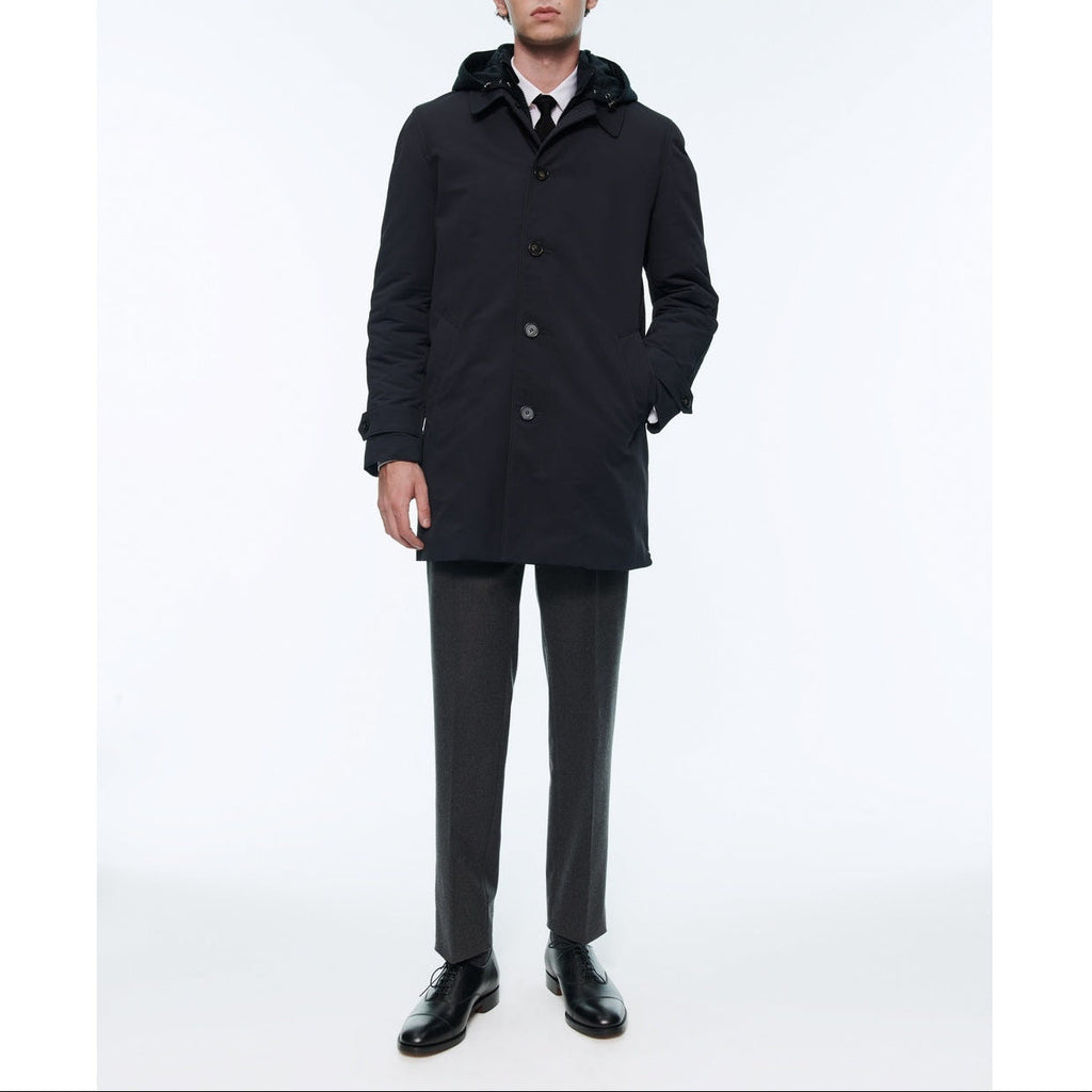 Fursac - Parka En Toile Déperlante - Bleu