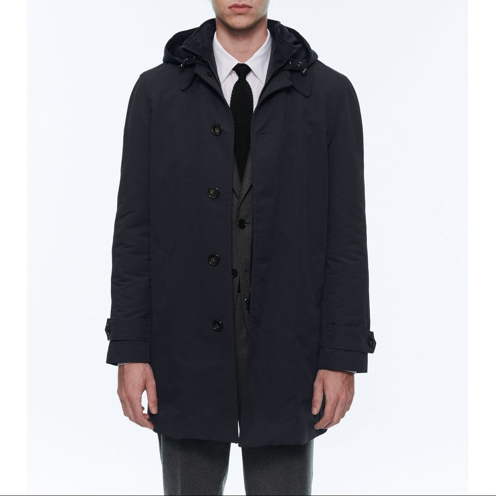 Fursac - Parka En Toile Déperlante - Bleu