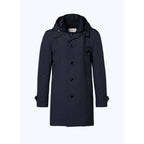 Fursac - Parka En Toile Déperlante - Bleu