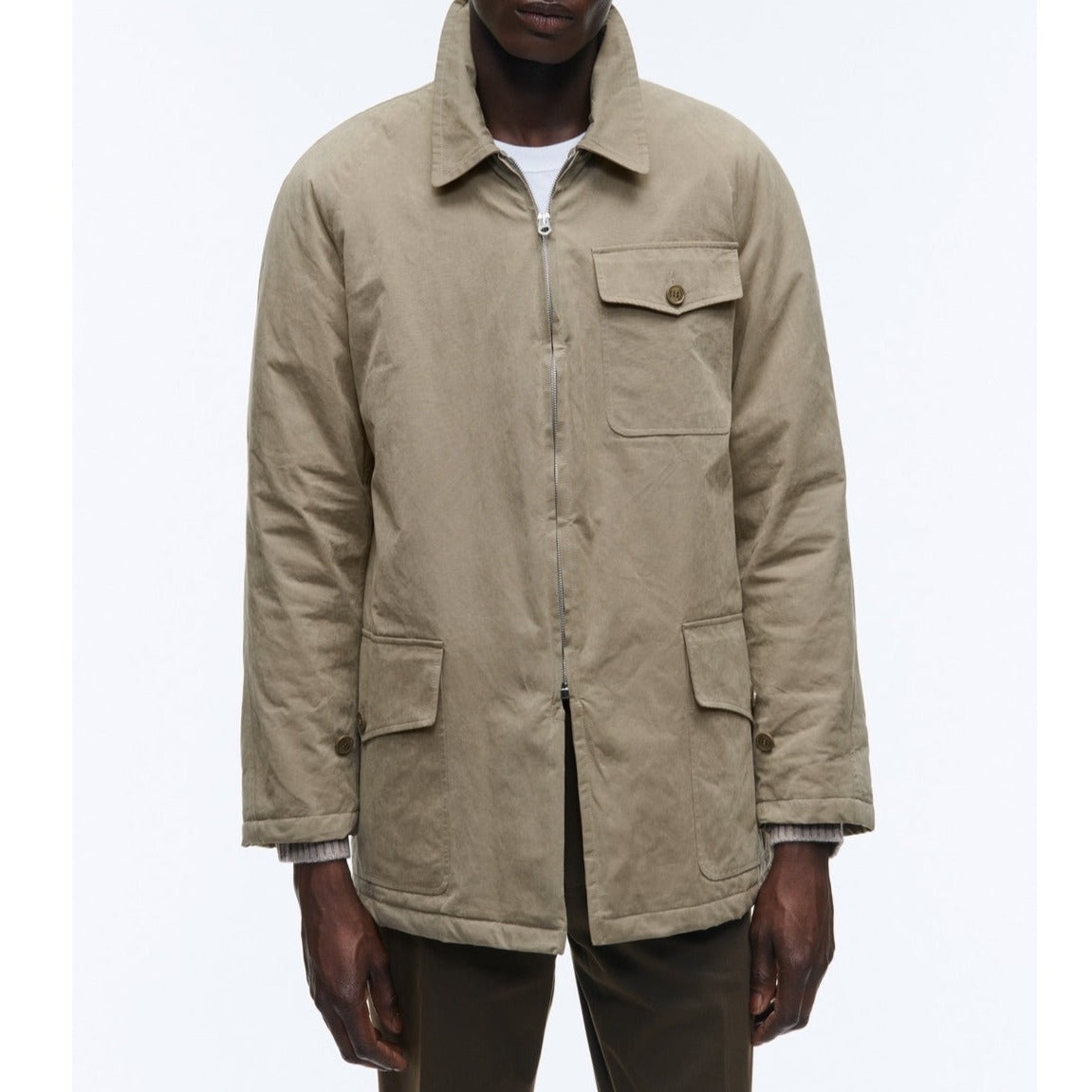 Fursac - Water-Repellent Cotton Canvas Jacket - Taupe - Men