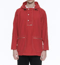 Fursac - Vareuse Longue En Nylon - Rouge - Homme