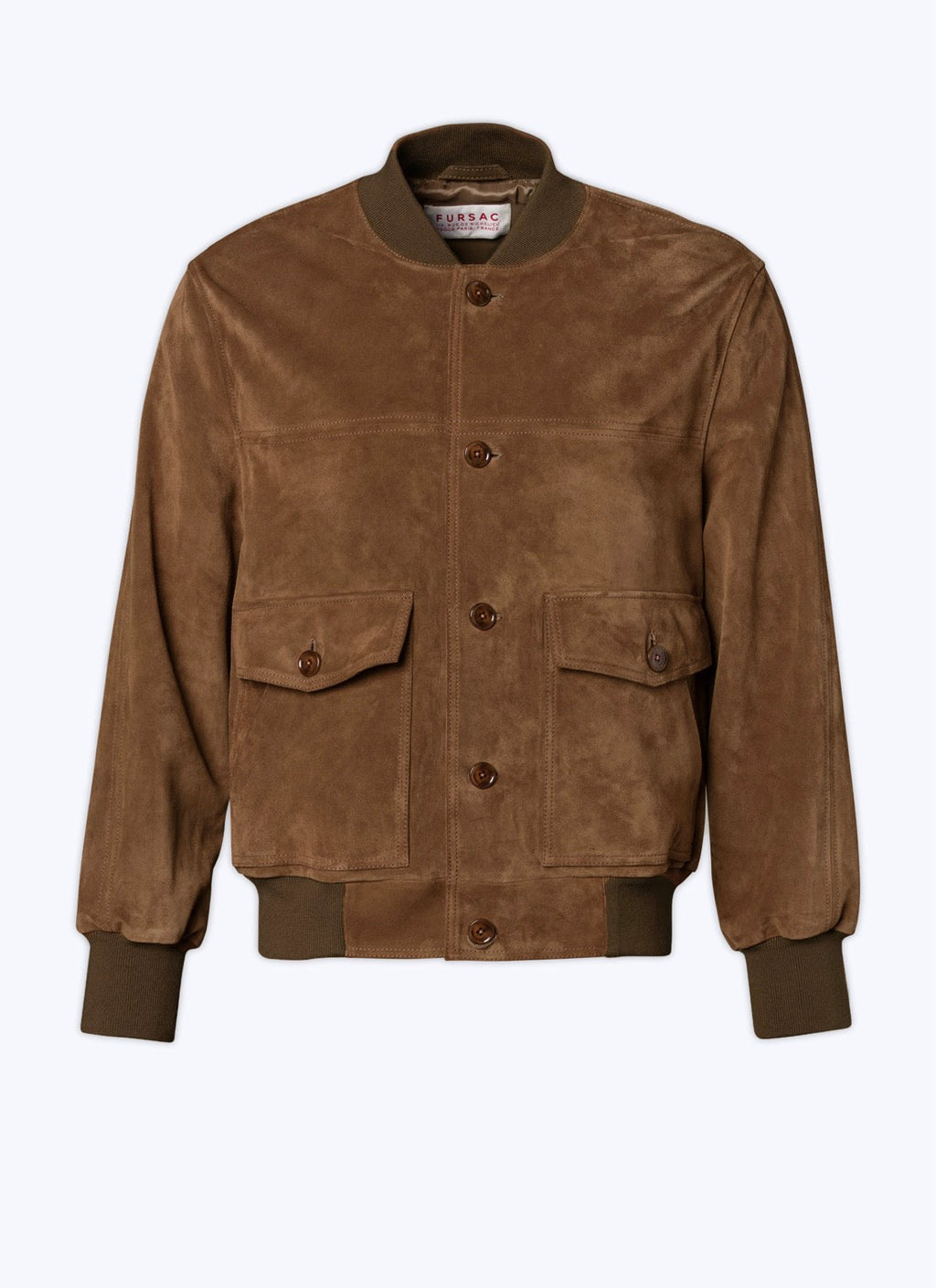 Fursac - Chaqueta de ante caramelo - Chocolate - Hombre