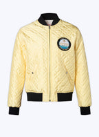 Fursac - Blouson Matelassé Satiné - Jaune Pâle - Homme