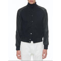 Wool And Lambskin Jacket - Navy