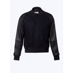 Wool And Lambskin Jacket - Navy