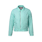 Chaqueta de lona técnica arrugada - Turquesa