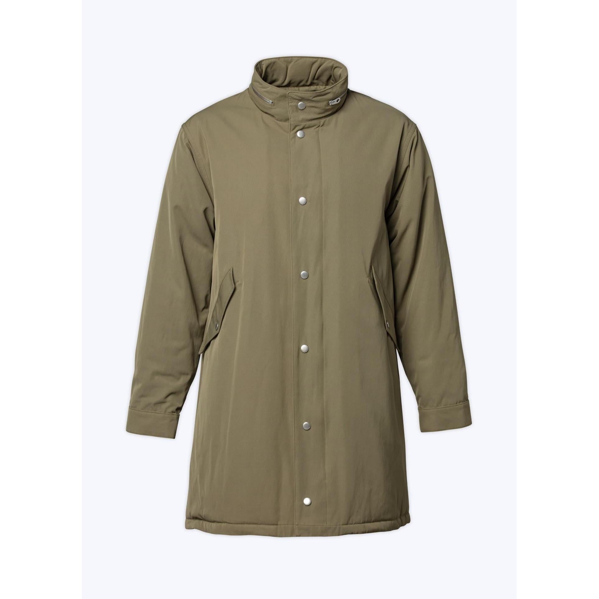 Fursac - Parka Matelassée Fishtail En Twill - Vert Olive