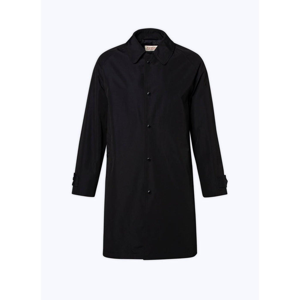 Fursac - Manteau À Col Chemise En Coton Biologique - Marine
