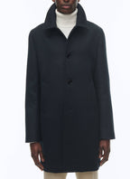 Manteau Col Officier - Carbone