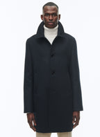 Manteau Col Officier - Carbone