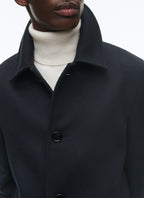 Manteau Col Officier - Carbone