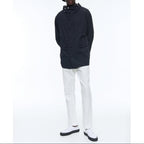 Nautical Parka In Technical Canvas - Navy Blue