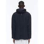 Nautical Parka In Technical Canvas - Navy Blue