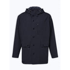 Nautical Parka In Technical Canvas - Navy Blue