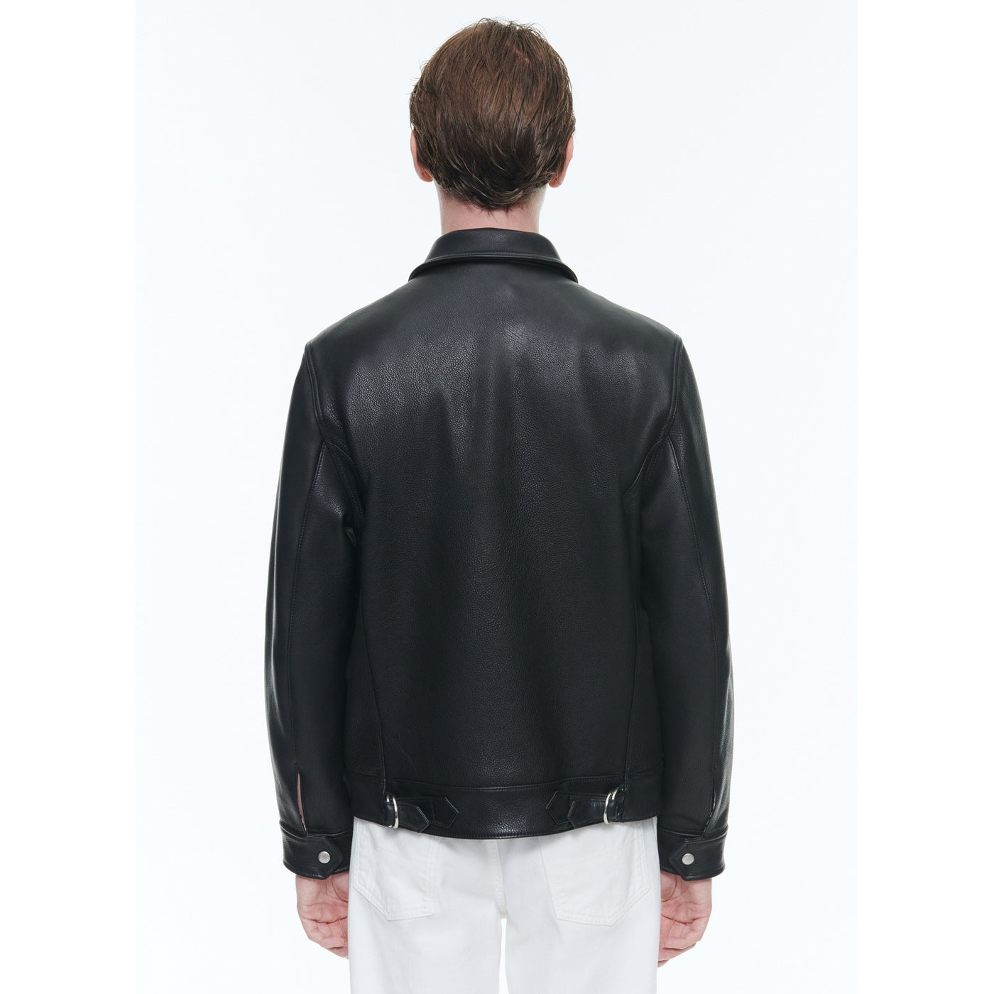 Fursac - Blouson Cuir Zippé Vachette - Noir