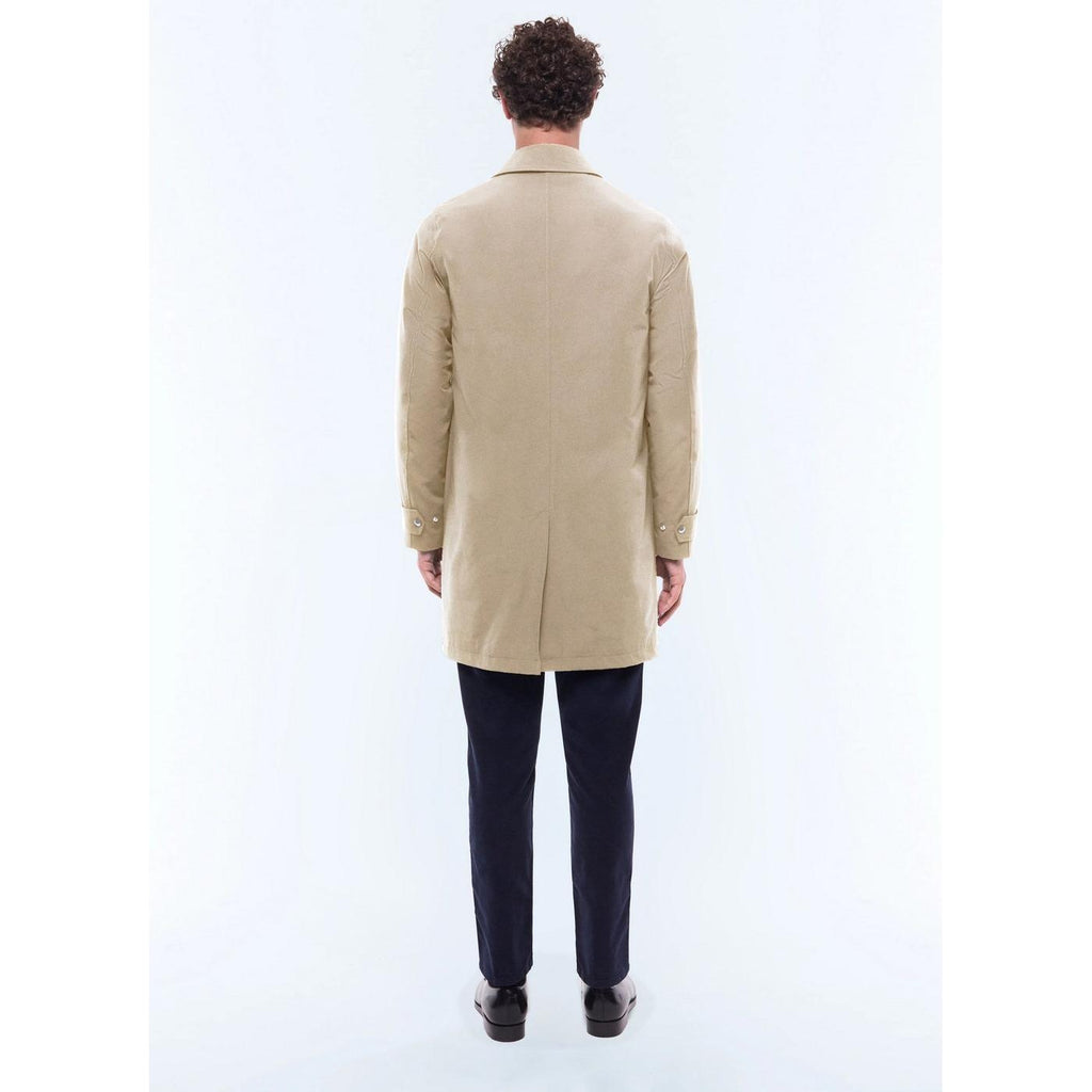Fursac - Manteau En Tissu Déperlant - Beige