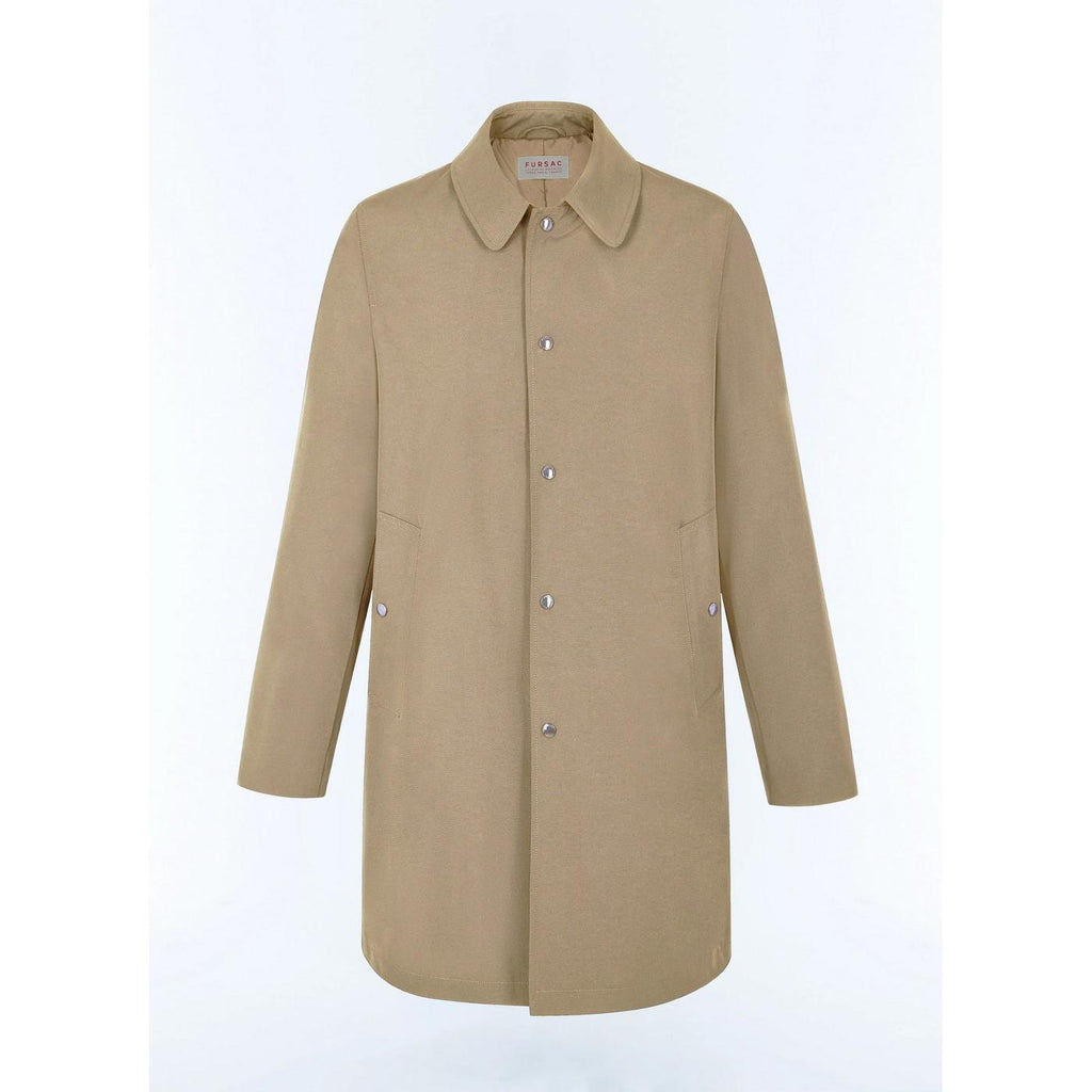 Abrigo De Tejido Repelente Al Agua - Beige
