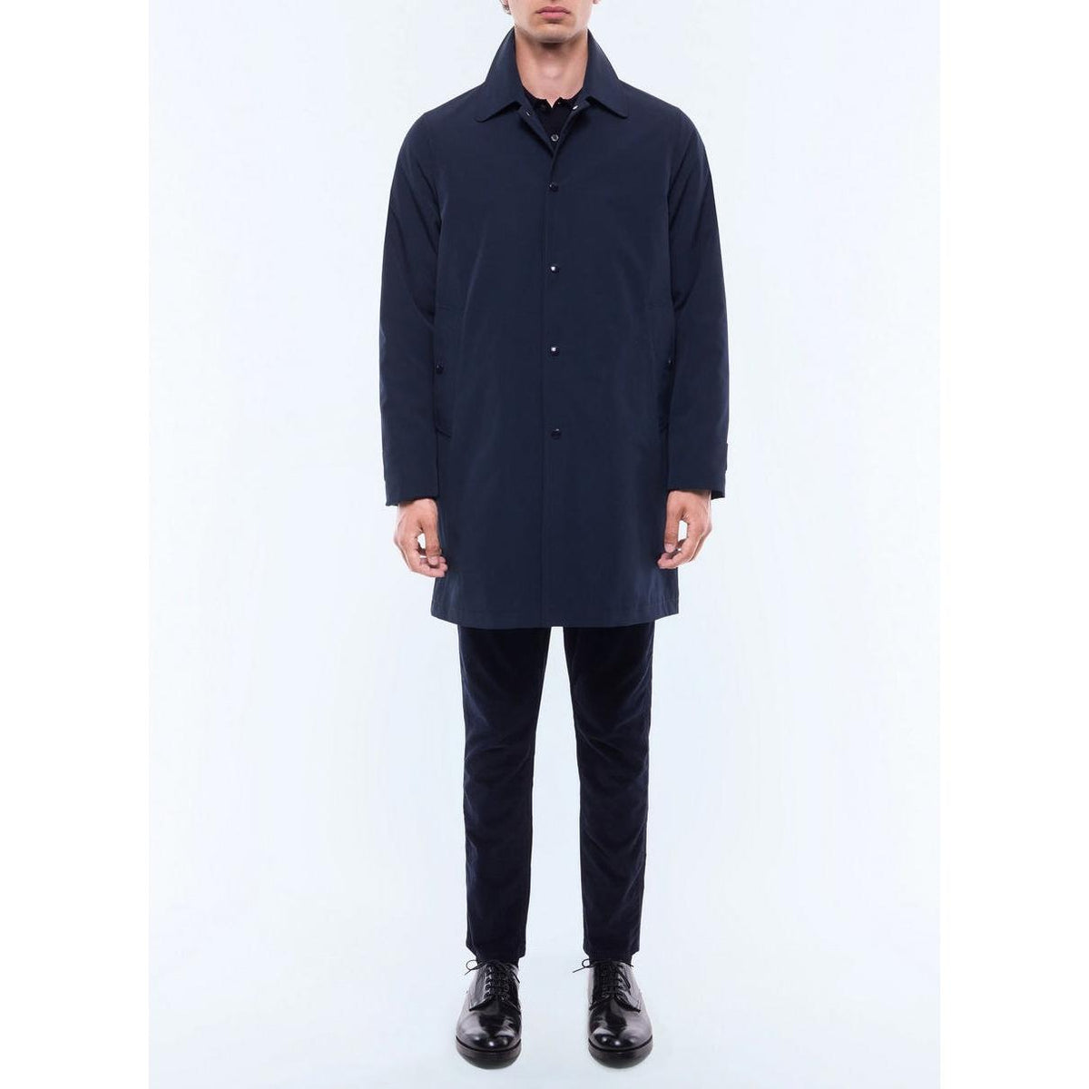 Manteau En Tissu Déperlant - Bleu