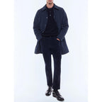 Fursac - Manteau En Tissu Déperlant - Bleu