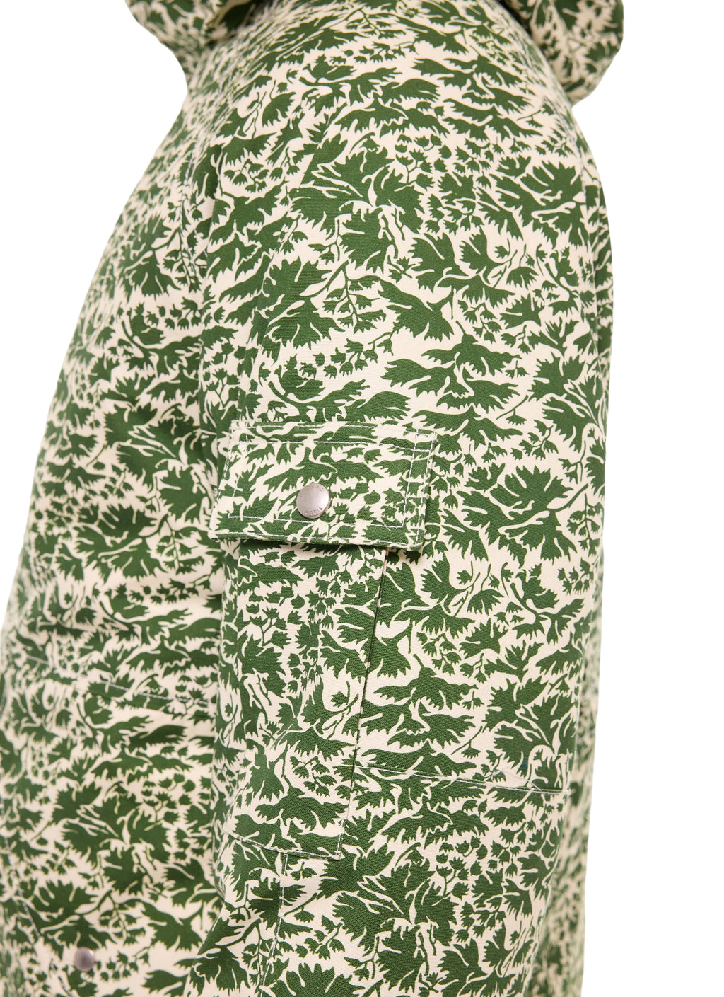 Parka Med Camouflageprint - Olivengrøn
