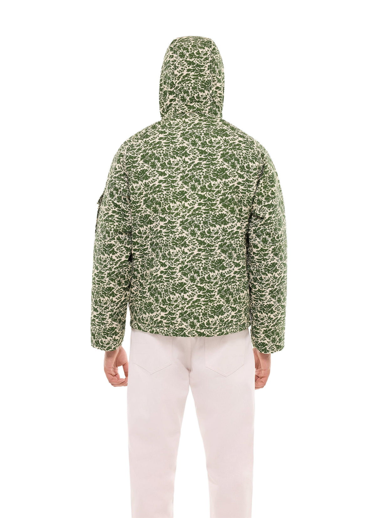 Parka Med Camouflageprint - Olivengrøn