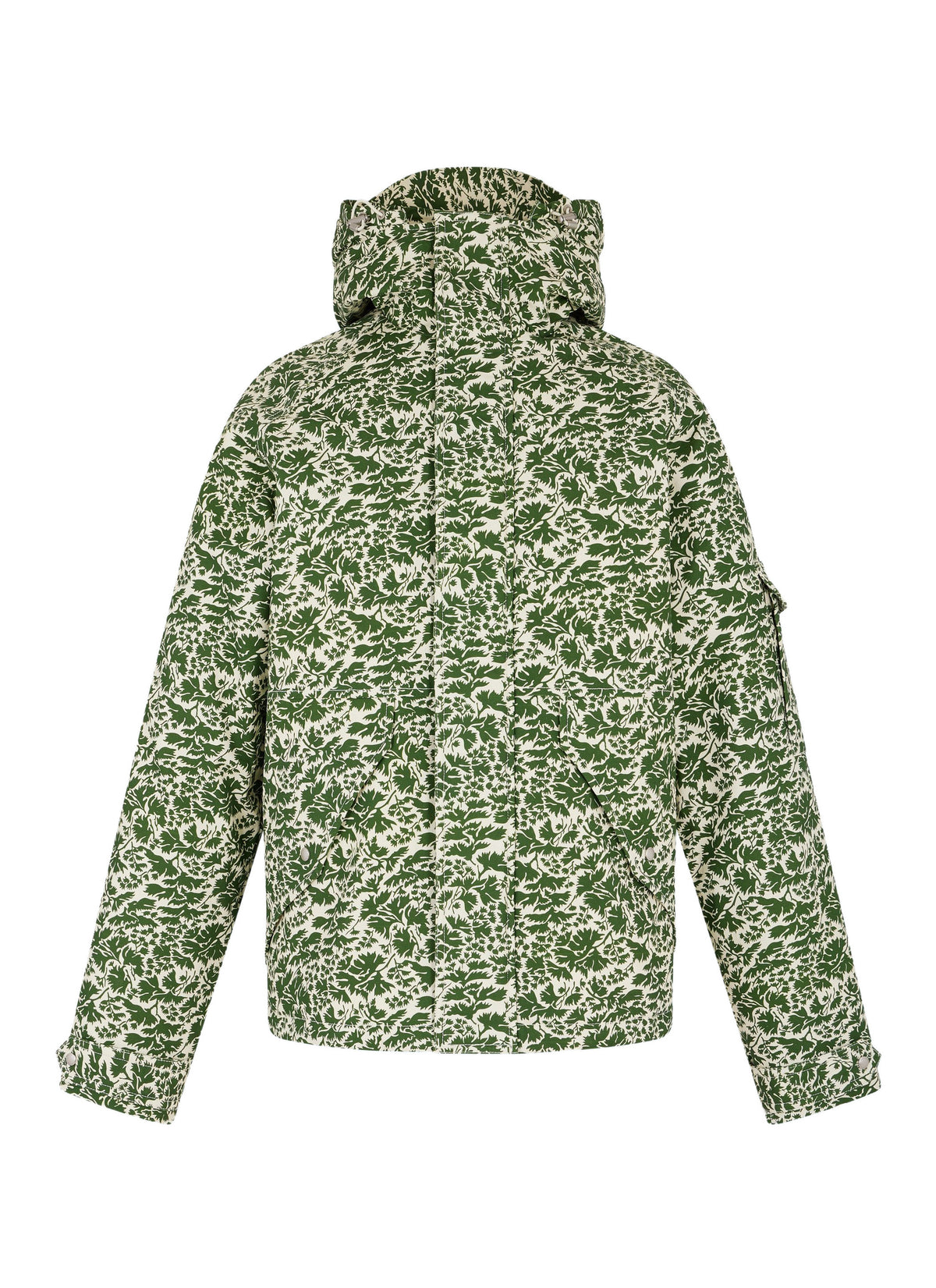 Parka Med Camouflageprint - Olivengrøn