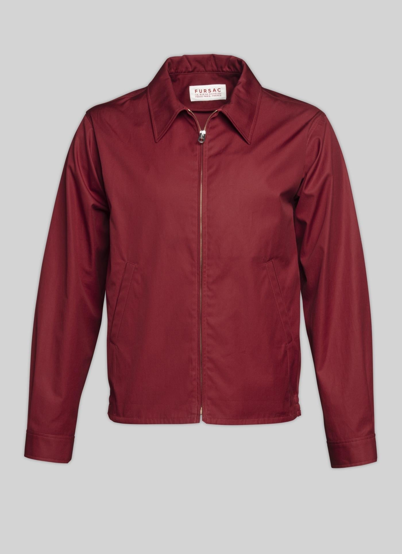 Fursac - Blouson En Toile De Coton Déperlante - Vermillon