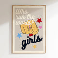 Groovy - Affiche Who Run The Word - Beige
