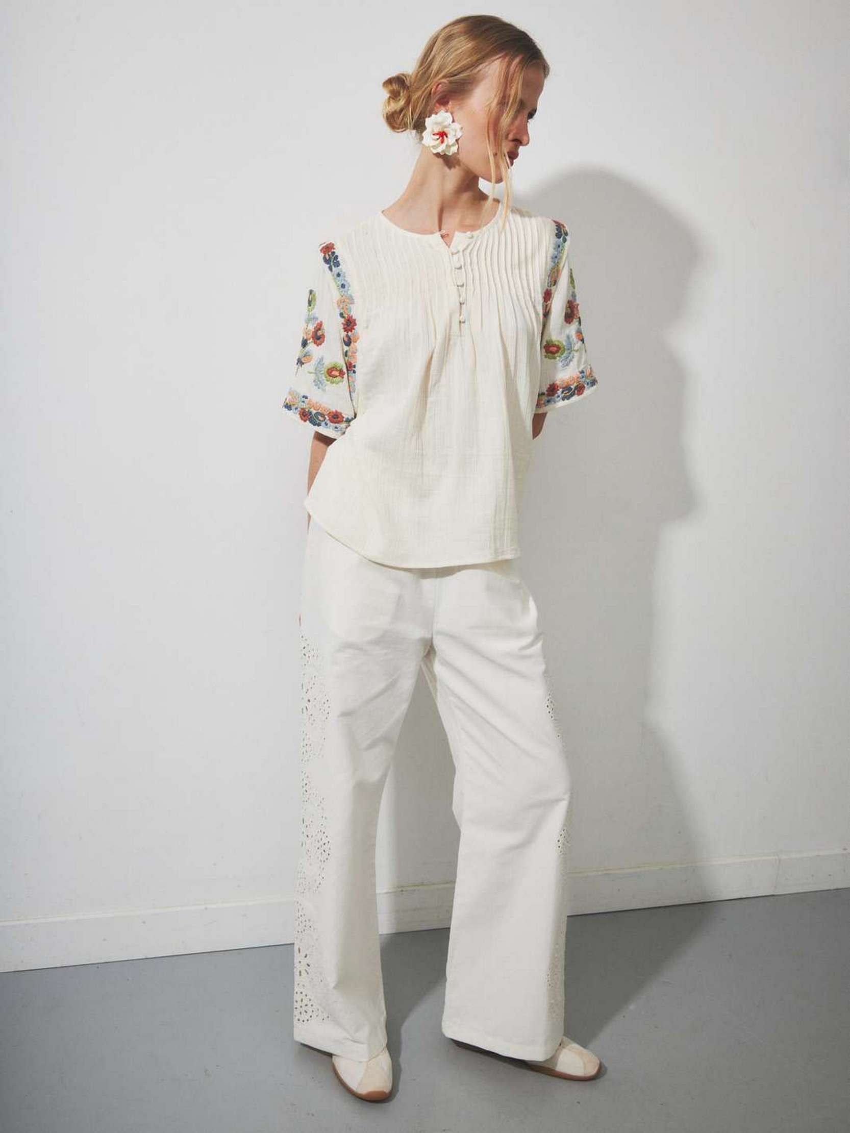Pantalon Maccabi - Ecru