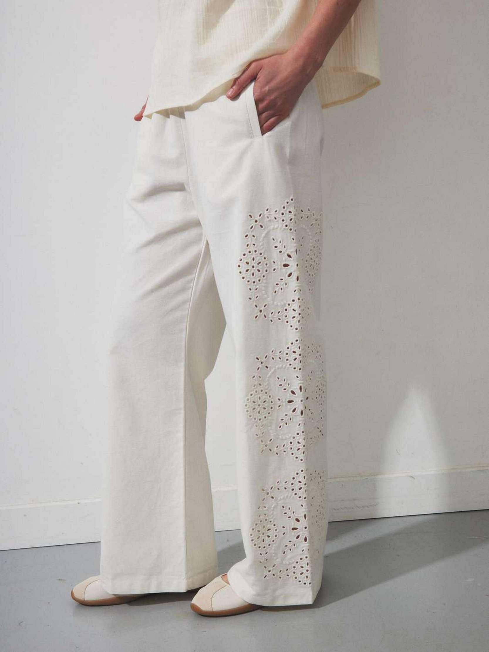 Pantalon Maccabi - Ecru