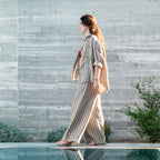 Chemise En Lin Et À Rayures Tu